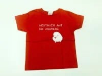 Tričko dětské, červené — „Nestavím ani na znamení“