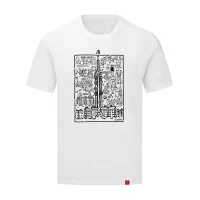 tricko doodle bile-sqTriko — Vladimír Strejček — motiv Doodle (bílé)