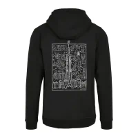 Mikina — Vladimír Strejček — motiv Doodle zadní