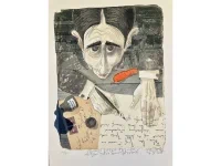 Grafika Kafka — portrét — Pavel&nbsp;Beneš