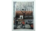 Podepsaný tisk s&nbsp;motivem Žižkova — Veronika Vašková