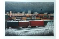 Podepsaný tisk s&nbsp;motivem Žižkova — Veronika Vašková