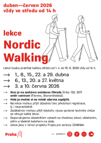 Lekce Nordic Walking — jaro&nbsp;2026